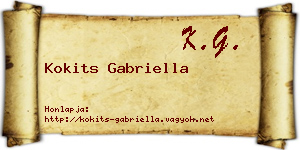 Kokits Gabriella névjegykártya